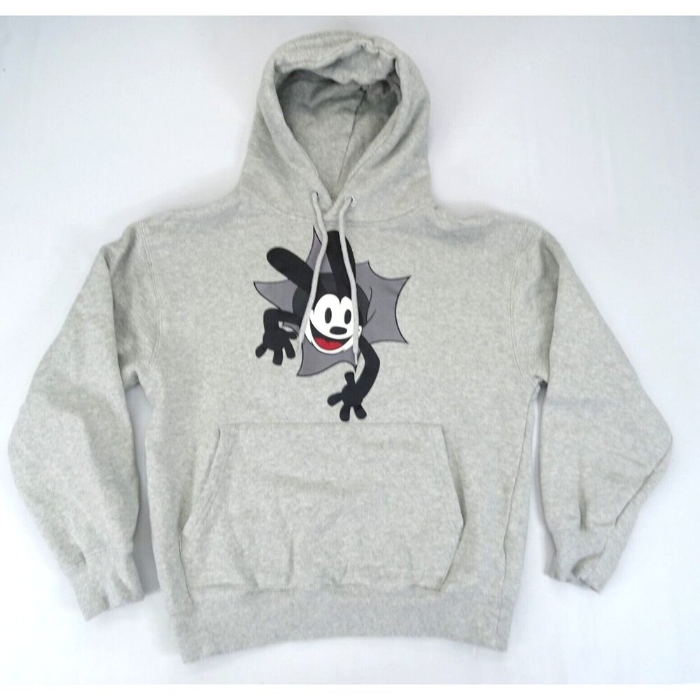 Disney‎ Hoodie Adult XS Gray Disney100 Oswald The Lucky Rabbit Parks Graphic